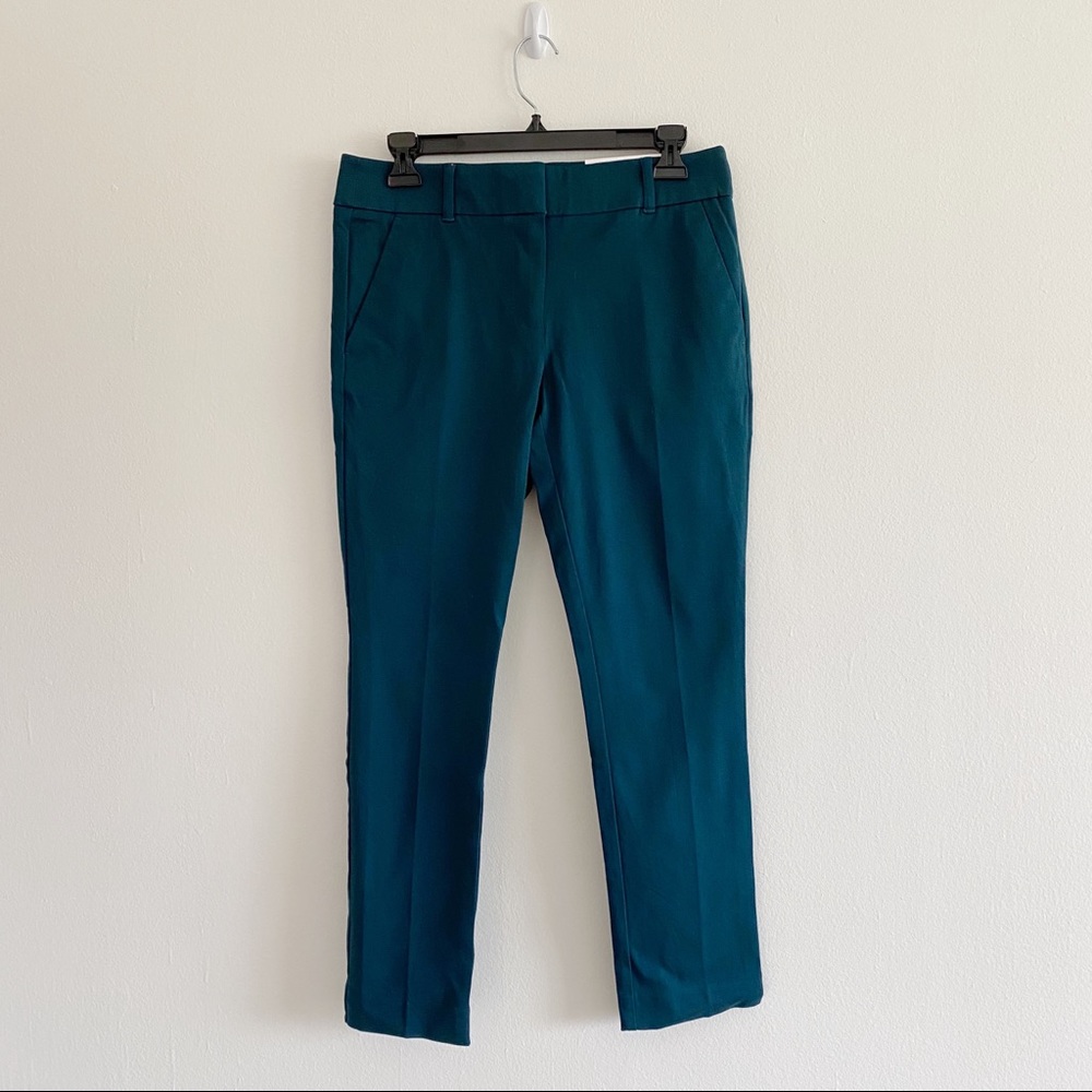 🌟 LOFT • Dark Teal Ankle Crop Petite Pant